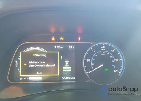 2022 Nissan Leaf S z USA, uszkodzony, nr VIN 1N4AZ1BV5NC563257